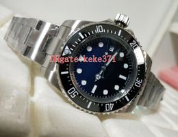 Fashion Wristwatches Good quality BP Sea-Dweller 116660 44mm Ceramic Bezel Stainless 316L Asia 2813 Movement Automatic Mens Watch Watches