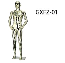 Fashionable Electroplated Men Mannequin Electroplated Model Full Body Cusomized
