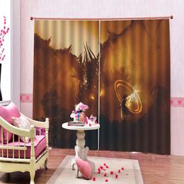 Curtain Window Promotion Fantasy Forest and Terror Monsters Decorative Interior Beautiful Blackout Curtains