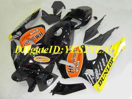 Motorcycle Fairing kit for HONDA CBR600RR 05 06 CBR 600RR CBR 600 RR F5 2005 2006 ABS Black orange Fairings set+gifts HQ48