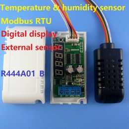 Freeshipping DC 5-24V RS485 Modbus RTU Digital Display with External Temperature and Humidity sensor AM2320 Module repl DS18B20 SHT10 SHT20