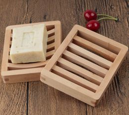 Customised logo wooden soap dish tray holder storage soap rack plate boxes container for bath shower plate bathroom SN490