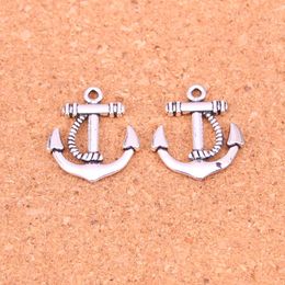 81pcs Charms anchor sea Antique Silver Plated Pendants Making DIY Handmade Tibetan Silver Jewellery 22*20mm