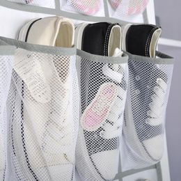 24 pocket door hanging bag shoe rack hanger practical storage Organiser durable non-woven fabric over the door save space shoe Organiser