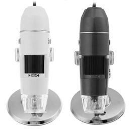 led digital microscope UK - Digital Microscope 8 led USB Zoom Electron Endoscope 1000 X Glasses Magnifying Glasses Desk Magnifier Camera With Bracket