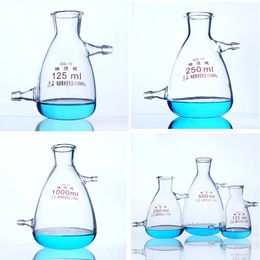 Lab Supplies Philtre Bottle Upper Lower Mouth Philtre Bottles Glass Buchne Flask with two tube Suction