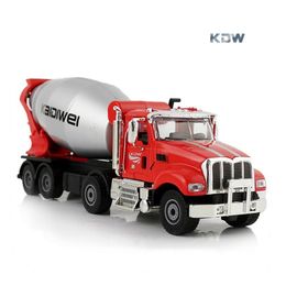 KDW Diecast Alloy Cement Mixer Model Toy, Concrete Truck, 1:50 Engineering Vehicle, Ornament for Xmas Kid Birthday Boy Gift, Collecting, 2-1