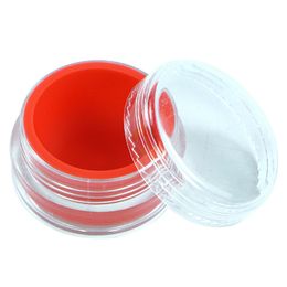 7ml Silicone container Clear plastic non stick smoking jar dab wax oil containers portable