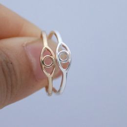 Simple Evil Eye Ring Midi Jewellery Rings Size 7.5 For Women Girls Band Jewellery Durable Rings Bijoux R030