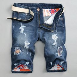 2020 pantalones cortos de mezclilla para hombre lavados rotos rotos jean pantalones cortos para hombre botín ropa streetwear moda jeans