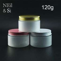 Frosted 120g Plastic Cream Bottle Refillable Cosmetic Body Lotion Jar Empty Mask Powder Storage Containers Light Avoid