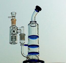 tube bong glass large double mushroom glass bong tree perc Colour rig water pipe 50cm sale for cheap glass bong