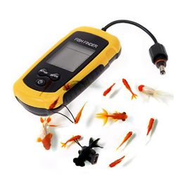 Portable Fish Finder Sonar Wired Fish Sonar Sounder Depth Finder Alarm 100M Electronic Fishing Tackle Bait Tool ZZA278