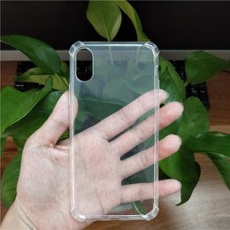 1000PCS 1MM Shockproof Clear Transparent Soft TPU Case Cover for iPhone 11 Pro Max X Xs Max Xr 6 7 8 Plus free DHL