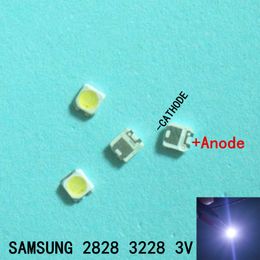 1000PCS FOR SAMSUNG 2828 LED Backlight TT321A 1.5W-3W with zener 3V 3228 2828 Cool white LCD Backlight for TV TV Application 4.9