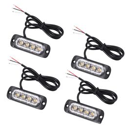 2X 12V 24V LED Lampada a Luce Arancione Ambra RECUPERO ripartizione Lampeggiante Strobo Grill
