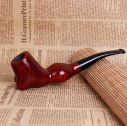 New Creative and Novel Vertical Portable Redwood Pipe Removable Philtre Red Sandalwood Tobacco Tool