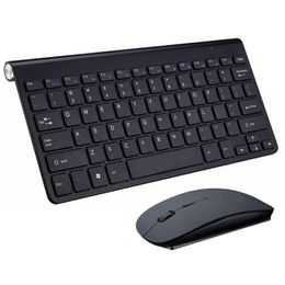 2.4G Wireless Keyboard and Mouse Mini Multimedia Keyboard Mouse Combo Set For Notebook Laptop Mac Desktop PC TV Office Supplies hot