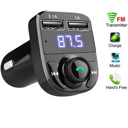 High Quality FM Transmitter Aux Modulator Bluetooth Handsfree Car Kit Car Audio MP3 Player with 3.1A Quick Charge Dual USB Car Charger