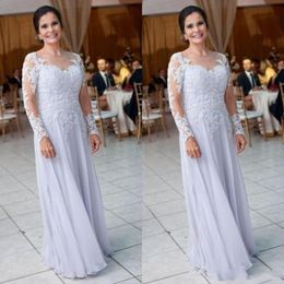 2020 Cheap Plus Size Mother Off Bride Dresses Sweetheart Lace Appliques Beads Long Sleeves Chiffon Evening Wear Mother Of The Bride Dress