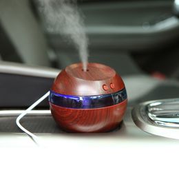 FREE SHIPPING Creative Wooden Humidifier Air Freshener Home Office Vehicle Ultrasound Nebulizer USB Mini Humidifier Desktop Air Purifier