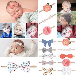 Colorful Girl Infant Baby Bow Headband Bowknot Cute Head Wrap Twisted Knot Flower Hair Band Headbands Bandanas Hairbands 14973