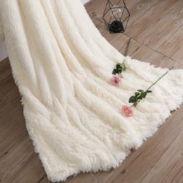 Soft Long Shaggy Fuzzy Fur Faux Fur Warm Elegant Cozy With Fluffy Sherpa Throw Blanket ed Sofa Blanket Gift Super