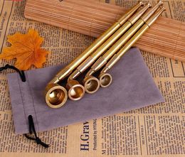 Manufacturer directly sells copper mini-dry tobacco stick retractable portable metal tobacco pipe fittings wholesale