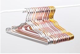 Wholesale Space Aluminum Hanger Waterproof Rust-proof Clothes Rack No Trace Clothing Support Household Anti-skid Clothes Hanging SN352