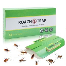 pestcontrol Moth Roach Pest Control Cockroach Traps with Bait Sticky Paper House Roaches Captured Killer Safely Household Home