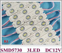 injection LED module light waterproof DC12V SMD 5730 3 led 1.5W 75mm X 15mm X 5mm 2018 new design CE