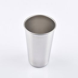 Stainless Steel Wine Lemon Juice Beer Cup Coffee Mugs Silver Colour Outdoor Travel Kitchen Bar Cups