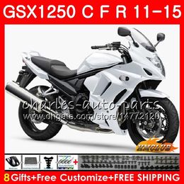 Body For SUZUKI Bandit GSX1250F pearl white GSX1250FA GSX1250 C 11 12 13 14 15 23HC.29 GSXF1250 GSX1250C 2011 2012 2013 2014 2015 Fairing