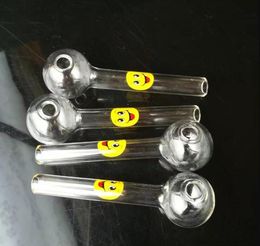 New high-quality smiling straight burner, wholesale glass hookah accessories