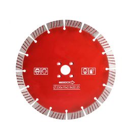 Sintered Hand Saw Blades 9 Inch D230mm Hot Press Concrete Turbo Segments Cutting Disc Diamond Cutting Wheel for Stone 10PCS