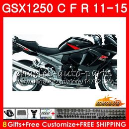Body For SUZUKI Bandit GSXF1250 GSX1250FA 2011 2012 2013 2014 2015 23HC.40 GSX1250C GSX1250 C GSX1250F glossy black 11 12 13 14 15 Fairings