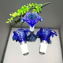 Blue cartoon glass dragon claw bubble head Wholesale Glass Hookah, Glass Water Pipe Fittings, Smoking ,Free Ship