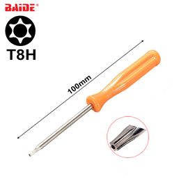 3x100mm 45# Steel Orange Screwdriver T8 with Hole Phillips Flathead T3 T4 T5 T6 T7 T8H for Xbox360 Shaver T10H 2.0Y 3.0Y Screwdrivers