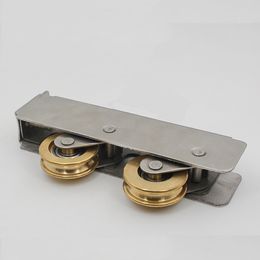 90-type sliding door plastic steel window pulley Aluminium alloy wheel mute brass roller household hardware part