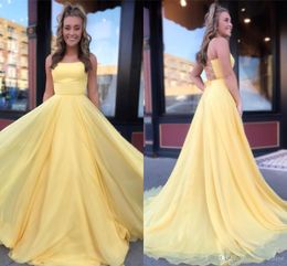 Sexy Cheap Prom Dresses Sexy Criss Cross Backless A Line Spaghetti Straps Long Formal Elegant Evening Gowns ogstuff vestidos de fiesta