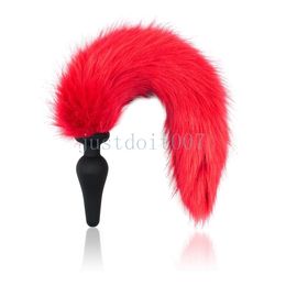 Bondage Funny Love Faux Fox Tail Butt Stainless Steel Plug Sexy Romance Game Toy Cosplay #R45