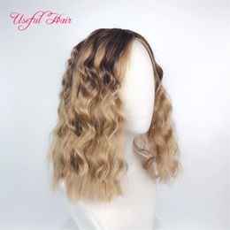 Synthetic wig short wigs braided wigs factory price afro kinky curly naturalpre stretched braiding ombre brown wigs for white women black
