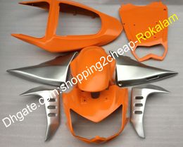 Motorcycle Aftermarket Kit For Kawasaki Fairings Z1000 2003 2004 2005 2006 Z 1000 03 04 05 06 Cowling Orange Silver (Injection Molding)