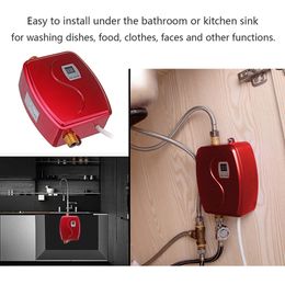 Mini Water Heater Instant Electric Tankless Instant Electric Water Heating Shower 3800W