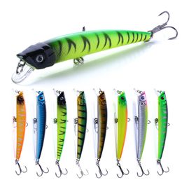 Newup Minnow Fishing Lure 9.5cm 7.3g 3D Eyes Crankbait Wobblers Artificial Plastic Hard Bait Fishing Tackle