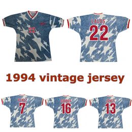 1994 American retro away soccer jersey 94 Lalas JONES SORBER BALBOA PEREZ vintage classic old football shirt