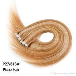 Colour option 16 18 20 22 24 indian remy hair double sided pu tape in on human hair extensions 120pcs 300gr lot