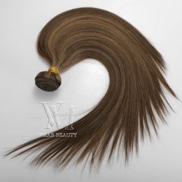 Vmae Piano Color #4 #6 weft Hair Weft Double Drawn 3 Bundles/lot Silk Straight Soft Virgin Remy Human Hair Extension