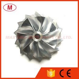 GT25 445436-0001 46.52/60.13mm 7+7 blades Forward High Performance Turbo Billet compressor wheel/Aluminum2618/Turbocharger Milling wheel