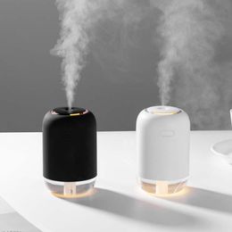 200ML Car Air Freshener Humidifier Aroma Essential Oil Diffuser for Home USB Fogger Mist Maker LED Night Lamp Gift Auto Household Accessories